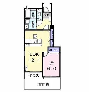 ネオノーブルM&Y【1階】の間取り