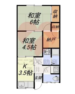 萬野アパート【1階】の間取り