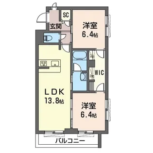 武蔵屋【2階】の間取り