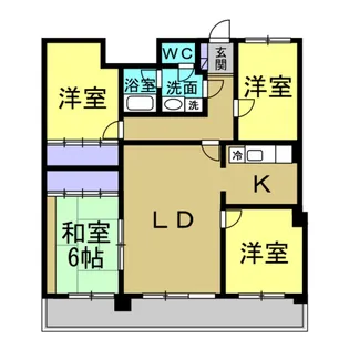 プライマリー三大【1階】の間取り