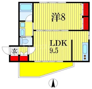 S-FORT西船橋【4階】の間取り