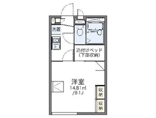レオパレスエスカーラ【2階】の間取り