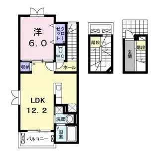 クラールwatanabeI【3階】の間取り