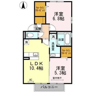 BraveryII【2階】の間取り