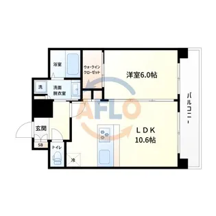 プレサンス九条グランデリーヴ【13階】の間取り