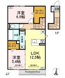 メテオール【2階】の間取り