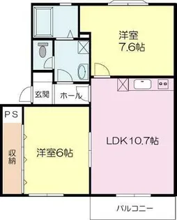 パインウッド【2階】の間取り