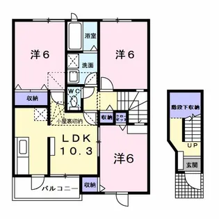 Lion柊B【2階】の間取り
