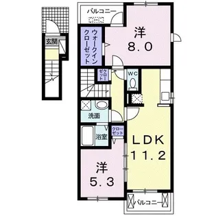 ブライト アベニュー【2階】の間取り