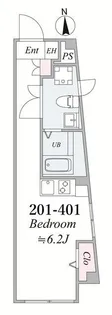 プレシャス赤塚【4階】の間取り