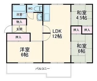 習志野台団地12街区9号棟【5階】の間取り