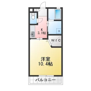 シャトーシュヴァリエ【2階】の間取り
