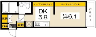 COLLINA隅の浜【2階】の間取り