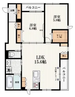 メゾン ソレイユ【2階】の間取り