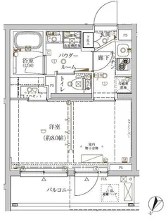 クレイシア新宿ノース【1階】の間取り