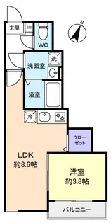ウィンメゾン薬園台【1階】の間取り