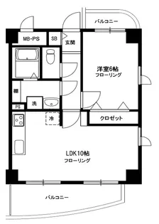 ボナール桜新町【2階】の間取り