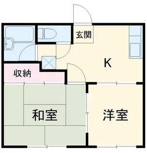 唐松ハイム【2階】の間取り