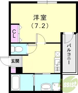 ALEGRIA高速長田【3階】の間取り