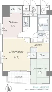 ライオンズヴィラ軽井沢【3階】の間取り