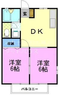 コーポちば I【1階】の間取り
