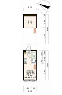 ハーモニーテラス小豆沢II【1階】の間取り