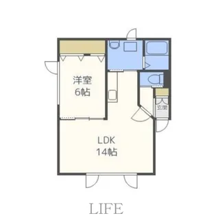 コーポ芳賀【1階】の間取り