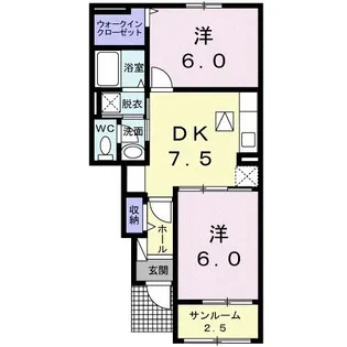 マーベラス【1階】の間取り