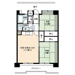 UR花表【9階】の間取り