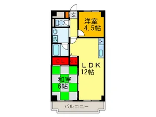 SIハイツ大阪【6階】の間取り