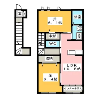 カレント エスト【2階】の間取り