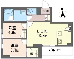 オアシス アルファ【3階】の間取り