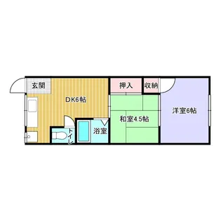 南京終アパート【1階】の間取り