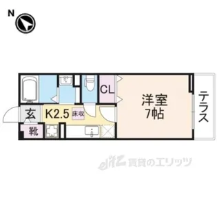 グリュック【1階】の間取り