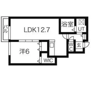 espoir 弐番館【1階】の間取り