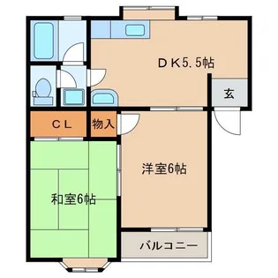 コーポアイ・エム【2階】の間取り