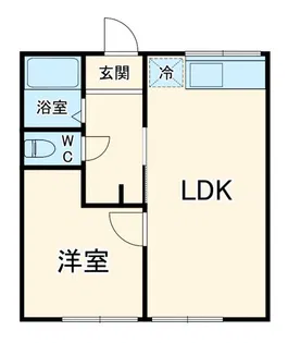 長栄マンション【1階】の間取り