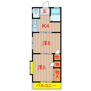 コーポソレイユ(二宮)【2階】の間取り