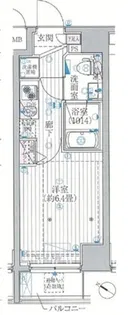 プレール・ドゥーク川崎【6階】の間取り
