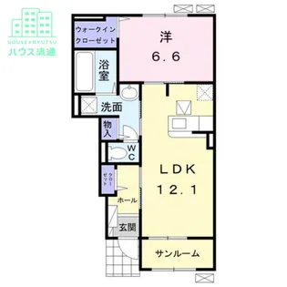 ライジングサンII【1階】の間取り