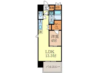 グランドソレイユ名駅の間取り