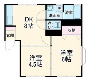 クリスタル入江岡II【1階】の間取り