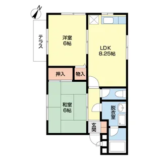 シーガルタウン1番館【1階】の間取り