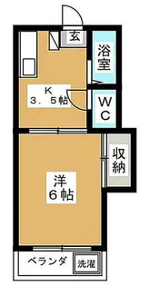 大井プチハイム【1階】の間取り