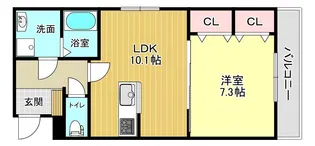 ヴィガラス緑町【2階】の間取り