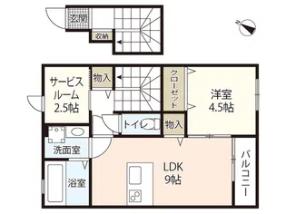 ソリエ長束【2階】の間取り