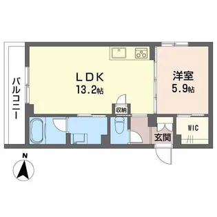 シャーメゾン南白土【2階】の間取り