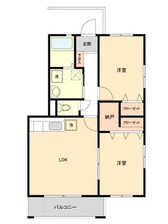 ヴェルデ柳沢(ヴェルデヤギサワ)【2階】の間取り