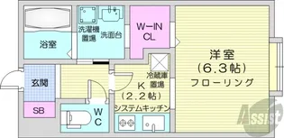 ピュア東彩館7【2階】の間取り
