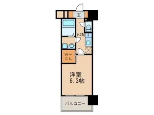 エンクレスト天神MERSII【11階】の間取り